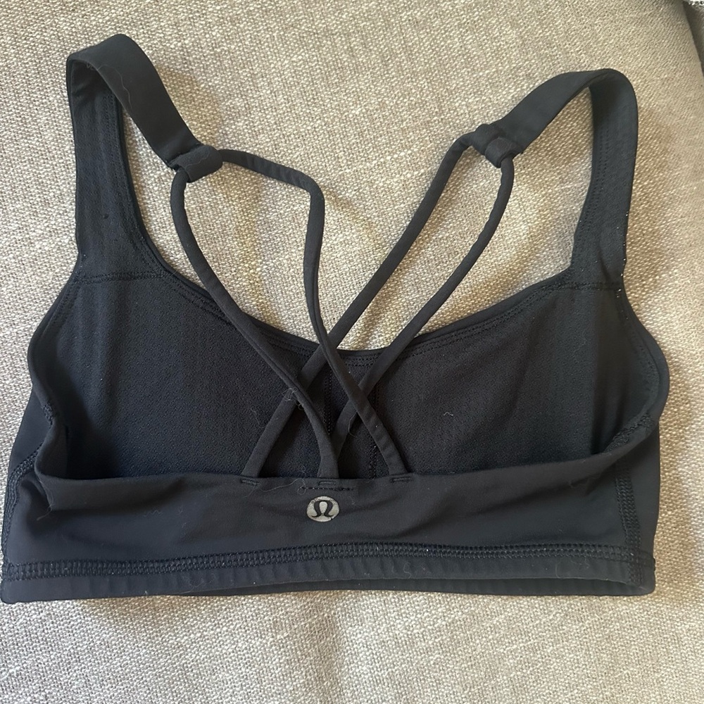 Lululemon black sports bra
